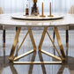 Round Dining Table Traditional Luxury Dining Room Collection with Turntable Clearhalo ' dining_table' 'Dining Tables & Seating' 'Dining Tables' 'furn' 'furn_dining_table' 'Furniture' 'furniture_dining_table' 'Kitchen & Dining Furniture' 'kitchen&dining_furn' 'kitchen' 'kitchen_dining_table' 4538196