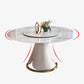 Round Stone Dining Site Table Traditional Luxury Table with Turntable Clearhalo ' dining_table' 'Dining Tables & Seating' 'Dining Tables' 'furn' 'furn_dining_table' 'Furniture' 'furniture_dining_table' 'Kitchen & Dining Furniture' 'kitchen&dining_furn' 'kitchen' 'kitchen_dining_table' 4538208