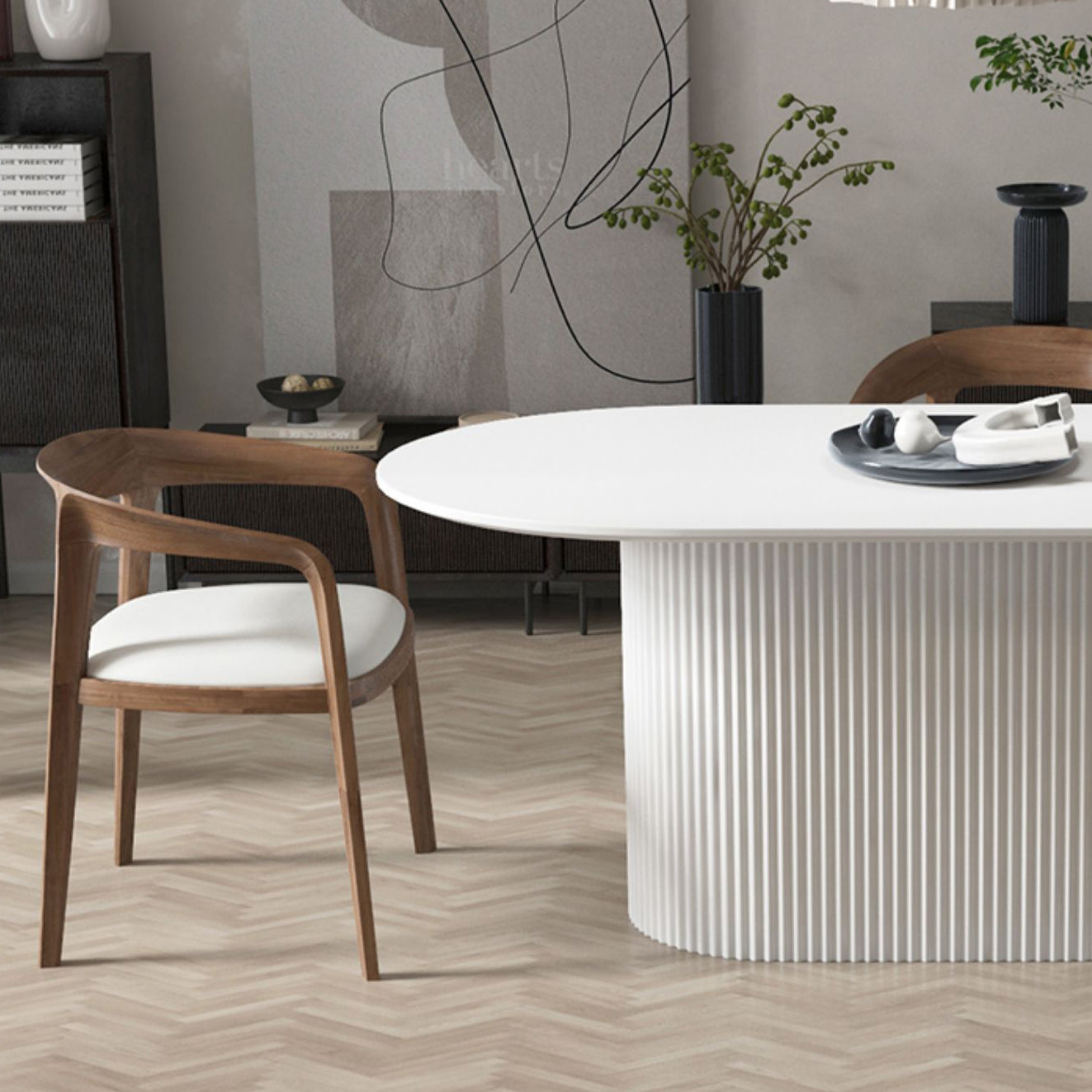 Pedestal Base Furniture Simplicity Style Oval Dining Room Collection for Home Clearhalo ' dining_table' 'Dining Tables & Seating' 'Dining Tables' 'furn' 'furn_dining_table' 'Furniture' 'furniture_dining_table' 'Kitchen & Dining Furniture' 'kitchen&dining_furn' 'kitchen' 'kitchen_dining_table' 4538239