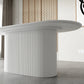 Pedestal Base Furniture Simplicity Style Oval Dining Room Collection for Home Clearhalo ' dining_table' 'Dining Tables & Seating' 'Dining Tables' 'furn' 'furn_dining_table' 'Furniture' 'furniture_dining_table' 'Kitchen & Dining Furniture' 'kitchen&dining_furn' 'kitchen' 'kitchen_dining_table' 4538240