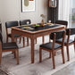 Rectangle 4-foot Dining Room Collection Midcentury Style Dining Table for Home Slate Brown Clearhalo ' dining_table' 'Dining Tables & Seating' 'Dining Tables' 'furn' 'furn_dining_table' 'Furniture' 'furniture_dining_table' 'Kitchen & Dining Furniture' 'kitchen&dining_furn' 'kitchen' 'kitchen_dining_table' 4538268