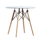 Wood Contemporary Round Dining Table Manufactured Wood Top Table for Dining Room White 23.6"L x 23.6"W x 28.7"H Without Chairs Clearhalo ' dining_table' 'Dining Tables & Seating' 'Dining Tables' 'furn' 'furn_dining_table' 'Furniture' 'furniture_dining_table' 'Kitchen & Dining Furniture' 'kitchen&dining_furn' 'kitchen' 'kitchen_dining_table' 4538286