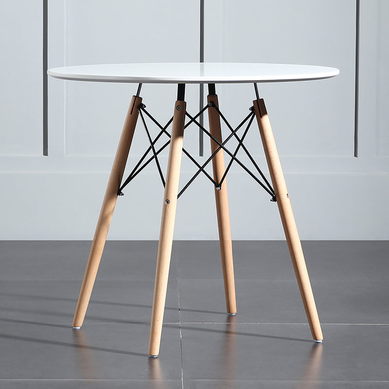Wood Contemporary Round Dining Table Manufactured Wood Top Table for Dining Room Clearhalo ' dining_table' 'Dining Tables & Seating' 'Dining Tables' 'furn' 'furn_dining_table' 'Furniture' 'furniture_dining_table' 'Kitchen & Dining Furniture' 'kitchen&dining_furn' 'kitchen' 'kitchen_dining_table' 4538293