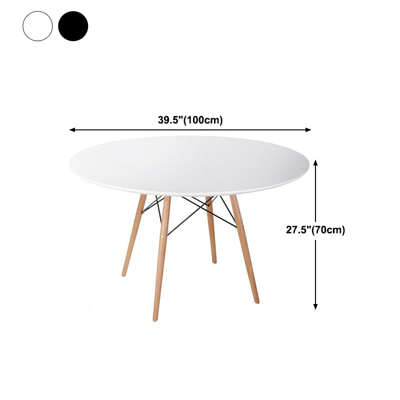 Wood Contemporary Round Dining Table Manufactured Wood Top Table for Dining Room Clearhalo ' dining_table' 'Dining Tables & Seating' 'Dining Tables' 'furn' 'furn_dining_table' 'Furniture' 'furniture_dining_table' 'Kitchen & Dining Furniture' 'kitchen&dining_furn' 'kitchen' 'kitchen_dining_table' 4538300