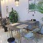 Sintered Stone Dining Table Traditional Luxury Sled Table with Gold Frame Clearhalo ' dining_table' 'Dining Tables & Seating' 'Dining Tables' 'furn' 'furn_dining_table' 'Furniture' 'furniture_dining_table' 'Kitchen & Dining Furniture' 'kitchen&dining_furn' 'kitchen' 'kitchen_dining_table' 4538311