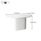 Modern White Top Dining Table Oval Dining Table with Wooden Base Clearhalo ' dining_table' 'Dining Tables & Seating' 'Dining Tables' 'furn' 'furn_dining_table' 'Furniture' 'furniture_dining_table' 'Kitchen & Dining Furniture' 'kitchen&dining_furn' 'kitchen' 'kitchen_dining_table' 4538331