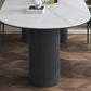 Metal Modern Free Form Dining Table Sintered Stone Table for Dining Room Clearhalo ' dining_table' 'Dining Tables & Seating' 'Dining Tables' 'furn' 'furn_dining_table' 'Furniture' 'furniture_dining_table' 'Kitchen & Dining Furniture' 'kitchen&dining_furn' 'kitchen' 'kitchen_dining_table' 4538359