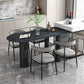Sintered Stone Dining Table Modern Style Dining Table for Kitchen Clearhalo ' dining_table' 'Dining Tables & Seating' 'Dining Tables' 'furn' 'furn_dining_table' 'Furniture' 'furniture_dining_table' 'Kitchen & Dining Furniture' 'kitchen&dining_furn' 'kitchen' 'kitchen_dining_table' 4538377