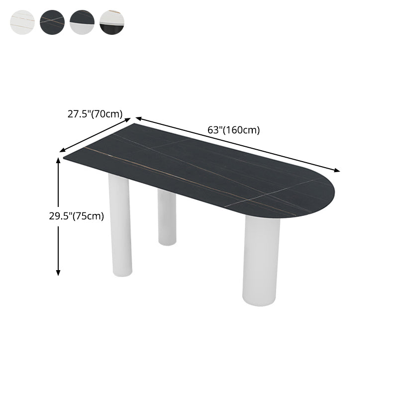 Sintered Stone Dining Table Modern Style Dining Table for Kitchen Clearhalo ' dining_table' 'Dining Tables & Seating' 'Dining Tables' 'furn' 'furn_dining_table' 'Furniture' 'furniture_dining_table' 'Kitchen & Dining Furniture' 'kitchen&dining_furn' 'kitchen' 'kitchen_dining_table' 4538381