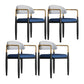 Contemporary Upholstered Home Arm Chair Open Back Matte Finish Dining Chair Gray-Blue 4 Piece Set Clearhalo ' kitchen&dining_furn' 'Dining Chairs' 'Dining Tables & Seating' 'dining_chair' 'furn' 'furn_dining_chair' 'Furniture' 'furniture_dining_chair' 'Kitchen & Dining Furniture' 'kitchen' 4538391