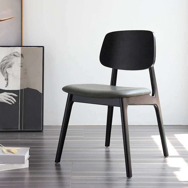 Modern Open Back Dining Chair Wood Dining Armless Side Chair for Home Clearhalo ' kitchen&dining_furn' 'Dining Chairs' 'Dining Tables & Seating' 'dining_chair' 'furn' 'furn_dining_chair' 'Furniture' 'furniture_dining_chair' 'Kitchen & Dining Furniture' 'kitchen' 4538403