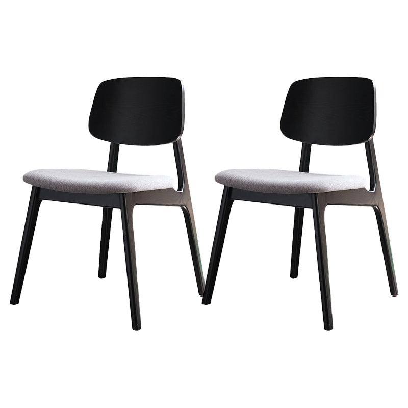 Modern Open Back Dining Chair Wood Dining Armless Side Chair for Home Gray-White 2 Piece Set Clearhalo ' kitchen&dining_furn' 'Dining Chairs' 'Dining Tables & Seating' 'dining_chair' 'furn' 'furn_dining_chair' 'Furniture' 'furniture_dining_chair' 'Kitchen & Dining Furniture' 'kitchen' 4538406