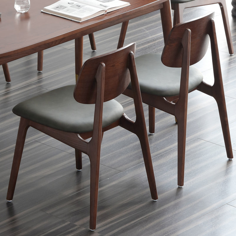 Modern Open Back Dining Chair Wood Dining Armless Side Chair for Home Clearhalo ' kitchen&dining_furn' 'Dining Chairs' 'Dining Tables & Seating' 'dining_chair' 'furn' 'furn_dining_chair' 'Furniture' 'furniture_dining_chair' 'Kitchen & Dining Furniture' 'kitchen' 4538407