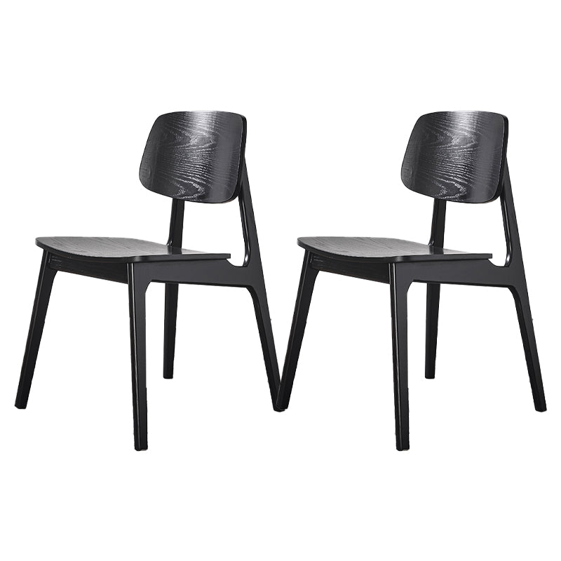 Modern Open Back Dining Chair Wood Dining Armless Side Chair for Home Black 2 Piece Set Clearhalo ' kitchen&dining_furn' 'Dining Chairs' 'Dining Tables & Seating' 'dining_chair' 'furn' 'furn_dining_chair' 'Furniture' 'furniture_dining_chair' 'Kitchen & Dining Furniture' 'kitchen' 4538408