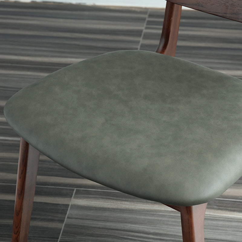 Modern Open Back Dining Chair Wood Dining Armless Side Chair for Home Clearhalo ' kitchen&dining_furn' 'Dining Chairs' 'Dining Tables & Seating' 'dining_chair' 'furn' 'furn_dining_chair' 'Furniture' 'furniture_dining_chair' 'Kitchen & Dining Furniture' 'kitchen' 4538410