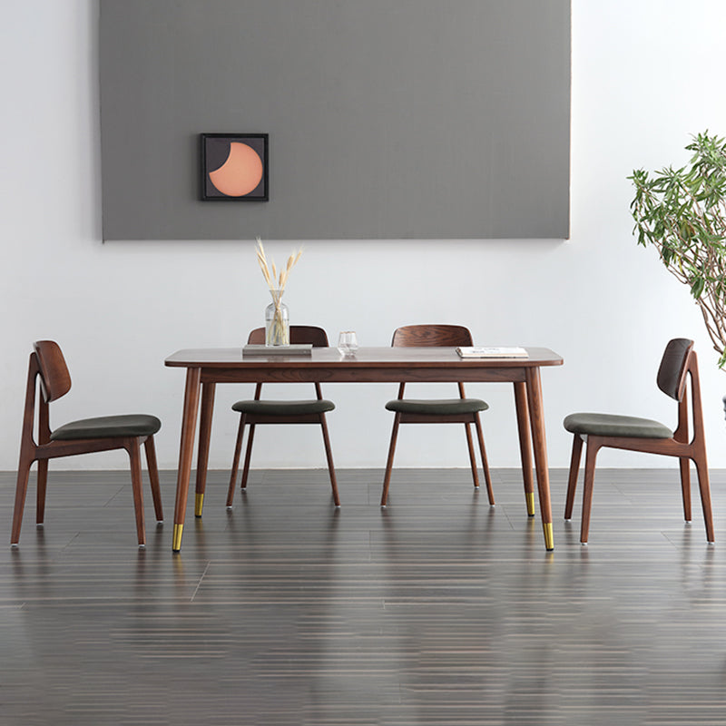 Modern Open Back Dining Chair Wood Dining Armless Side Chair for Home Clearhalo ' kitchen&dining_furn' 'Dining Chairs' 'Dining Tables & Seating' 'dining_chair' 'furn' 'furn_dining_chair' 'Furniture' 'furniture_dining_chair' 'Kitchen & Dining Furniture' 'kitchen' 4538413