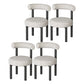 Designer Style Velvet Side Chair Open Back Matte Finish Dining Chair Light Gray 4 Piece Set Clearhalo ' kitchen&dining_furn' 'Dining Chairs' 'Dining Tables & Seating' 'dining_chair' 'furn' 'furn_dining_chair' 'Furniture' 'furniture_dining_chair' 'Kitchen & Dining Furniture' 'kitchen' 4538419