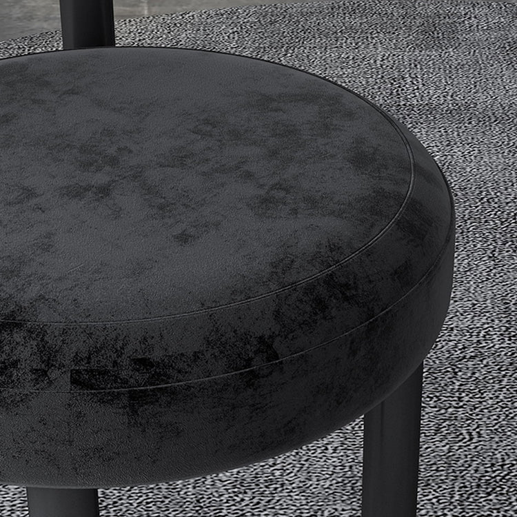 Designer Style Velvet Side Chair Open Back Matte Finish Dining Chair Clearhalo ' kitchen&dining_furn' 'Dining Chairs' 'Dining Tables & Seating' 'dining_chair' 'furn' 'furn_dining_chair' 'Furniture' 'furniture_dining_chair' 'Kitchen & Dining Furniture' 'kitchen' 4538429