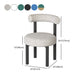 Designer Style Velvet Side Chair Open Back Matte Finish Dining Chair Clearhalo ' kitchen&dining_furn' 'Dining Chairs' 'Dining Tables & Seating' 'dining_chair' 'furn' 'furn_dining_chair' 'Furniture' 'furniture_dining_chair' 'Kitchen & Dining Furniture' 'kitchen' 4538436