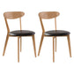 Contemporary Dining Armless Chair Matte Finish Solid Wood Open Back Chair Black Set of 2 Clearhalo ' kitchen&dining_furn' 'Dining Chairs' 'Dining Tables & Seating' 'dining_chair' 'Furniture' 'furniture_dining_chair' 'Kitchen & Dining Furniture' 'kitchen' 4538458