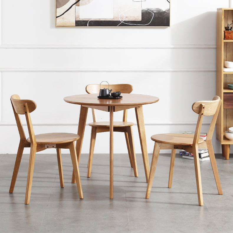 Contemporary Dining Armless Chair Matte Finish Solid Wood Open Back Chair Clearhalo ' kitchen&dining_furn' 'Dining Chairs' 'Dining Tables & Seating' 'dining_chair' 'Furniture' 'furniture_dining_chair' 'Kitchen & Dining Furniture' 'kitchen' 4538463