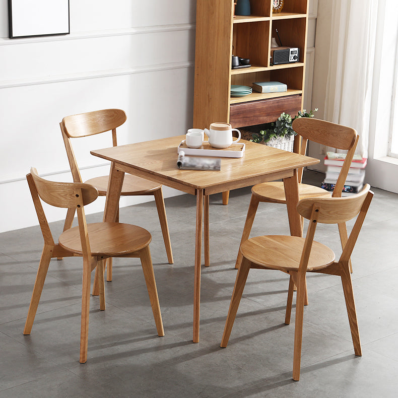 Contemporary Dining Armless Chair Matte Finish Solid Wood Open Back Chair Clearhalo ' kitchen&dining_furn' 'Dining Chairs' 'Dining Tables & Seating' 'dining_chair' 'Furniture' 'furniture_dining_chair' 'Kitchen & Dining Furniture' 'kitchen' 4538476