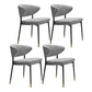 Contemporary Fabric Home Side Chair Open Back Matte Finish Dining Chair Grey 4 Piece Set Black Gold Clearhalo ' kitchen&dining_furn' 'Dining Chairs' 'Dining Tables & Seating' 'dining_chair' 'furn' 'furn_dining_chair' 'Furniture' 'furniture_dining_chair' 'Kitchen & Dining Furniture' 'kitchen' 4538489