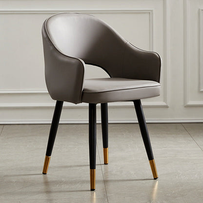 Scandinavian Design Open Back Dining Side Chairs Upholstered Side Chairs Grey 1 Piece Clearhalo ' kitchen&dining_furn' 'Dining Chairs' 'Dining Tables & Seating' 'dining_chair' 'furn' 'furn_dining_chair' 'Furniture' 'furniture_dining_chair' 'Kitchen & Dining Furniture' 'kitchen' 4538499