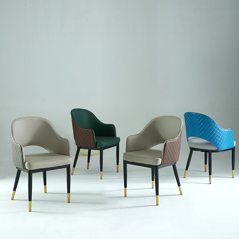 Scandinavian Design Open Back Dining Side Chairs Upholstered Side Chairs Clearhalo ' kitchen&dining_furn' 'Dining Chairs' 'Dining Tables & Seating' 'dining_chair' 'furn' 'furn_dining_chair' 'Furniture' 'furniture_dining_chair' 'Kitchen & Dining Furniture' 'kitchen' 4538500