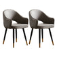 Scandinavian Design Open Back Dining Side Chairs Upholstered Side Chairs Grey 2 Piece Set Clearhalo ' kitchen&dining_furn' 'Dining Chairs' 'Dining Tables & Seating' 'dining_chair' 'furn' 'furn_dining_chair' 'Furniture' 'furniture_dining_chair' 'Kitchen & Dining Furniture' 'kitchen' 4538501