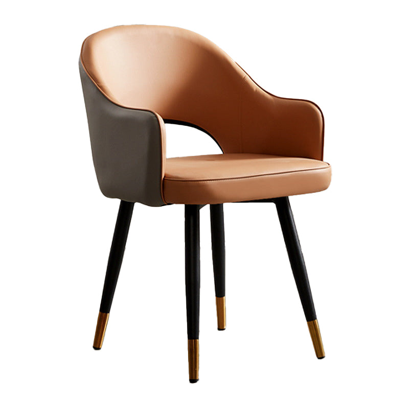 Scandinavian Design Open Back Dining Side Chairs Upholstered Side Chairs Clearhalo ' kitchen&dining_furn' 'Dining Chairs' 'Dining Tables & Seating' 'dining_chair' 'furn' 'furn_dining_chair' 'Furniture' 'furniture_dining_chair' 'Kitchen & Dining Furniture' 'kitchen' 4538502