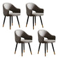 Scandinavian Design Open Back Dining Side Chairs Upholstered Side Chairs Grey 4 Piece Set Clearhalo ' kitchen&dining_furn' 'Dining Chairs' 'Dining Tables & Seating' 'dining_chair' 'furn' 'furn_dining_chair' 'Furniture' 'furniture_dining_chair' 'Kitchen & Dining Furniture' 'kitchen' 4538503