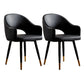 Scandinavian Design Open Back Dining Side Chairs Upholstered Side Chairs Black 2 Piece Set Clearhalo ' kitchen&dining_furn' 'Dining Chairs' 'Dining Tables & Seating' 'dining_chair' 'furn' 'furn_dining_chair' 'Furniture' 'furniture_dining_chair' 'Kitchen & Dining Furniture' 'kitchen' 4538521