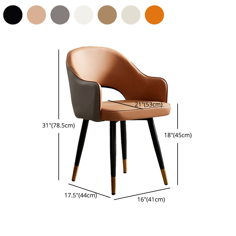 Scandinavian Design Open Back Dining Side Chairs Upholstered Side Chairs Clearhalo ' kitchen&dining_furn' 'Dining Chairs' 'Dining Tables & Seating' 'dining_chair' 'furn' 'furn_dining_chair' 'Furniture' 'furniture_dining_chair' 'Kitchen & Dining Furniture' 'kitchen' 4538526