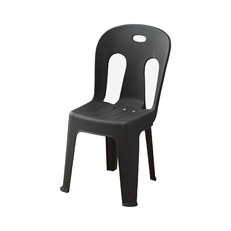Modern Dining Slat Back Chair Plastic Dining Armless Side Chairs Clearhalo ' kitchen&dining_furn' 'Dining Chairs' 'Dining Tables & Seating' 'dining_chair' 'furn' 'furn_dining_chair' 'Furniture' 'furniture_dining_chair' 'Kitchen & Dining Furniture' 'kitchen' 4538535