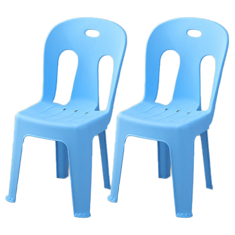 Modern Dining Slat Back Chair Plastic Dining Armless Side Chairs Blue 2 Piece Set Clearhalo ' kitchen&dining_furn' 'Dining Chairs' 'Dining Tables & Seating' 'dining_chair' 'furn' 'furn_dining_chair' 'Furniture' 'furniture_dining_chair' 'Kitchen & Dining Furniture' 'kitchen' 4538536