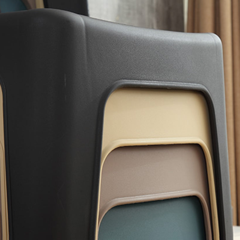 Modern Dining Slat Back Chair Plastic Dining Armless Side Chairs Clearhalo ' kitchen&dining_furn' 'Dining Chairs' 'Dining Tables & Seating' 'dining_chair' 'furn' 'furn_dining_chair' 'Furniture' 'furniture_dining_chair' 'Kitchen & Dining Furniture' 'kitchen' 4538537