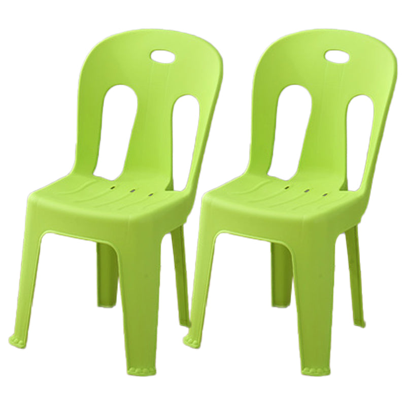 Modern Dining Slat Back Chair Plastic Dining Armless Side Chairs Green 2 Piece Set Clearhalo ' kitchen&dining_furn' 'Dining Chairs' 'Dining Tables & Seating' 'dining_chair' 'furn' 'furn_dining_chair' 'Furniture' 'furniture_dining_chair' 'Kitchen & Dining Furniture' 'kitchen' 4538545