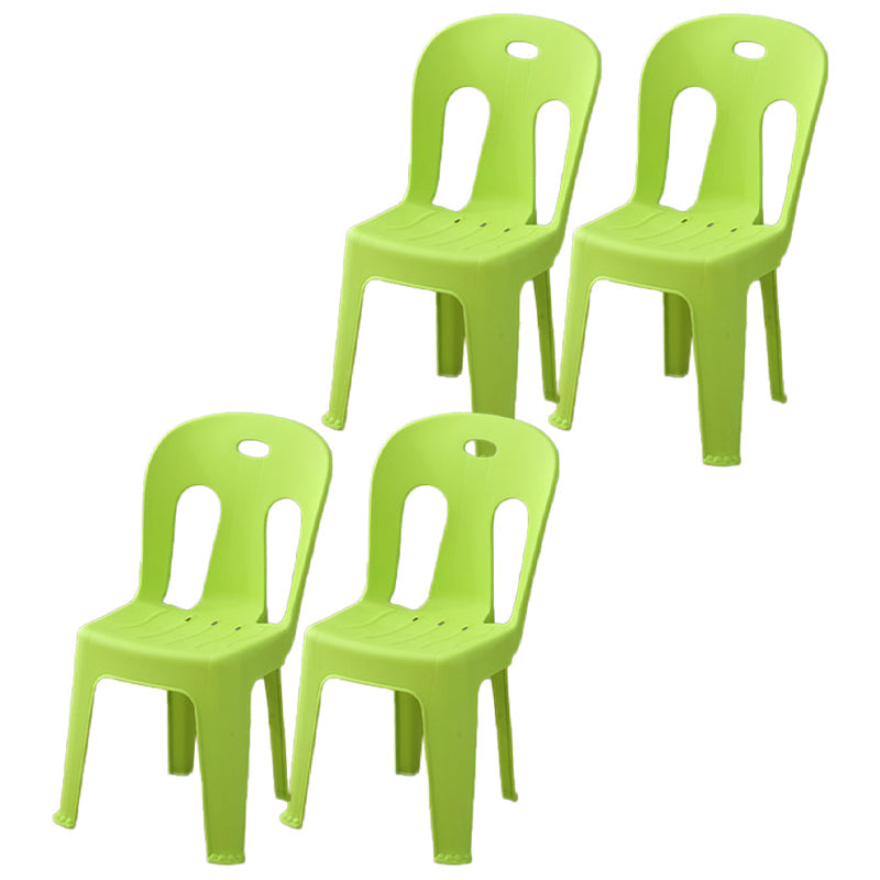 Modern Dining Slat Back Chair Plastic Dining Armless Side Chairs Green 4 Piece Set Clearhalo ' kitchen&dining_furn' 'Dining Chairs' 'Dining Tables & Seating' 'dining_chair' 'furn' 'furn_dining_chair' 'Furniture' 'furniture_dining_chair' 'Kitchen & Dining Furniture' 'kitchen' 4538546