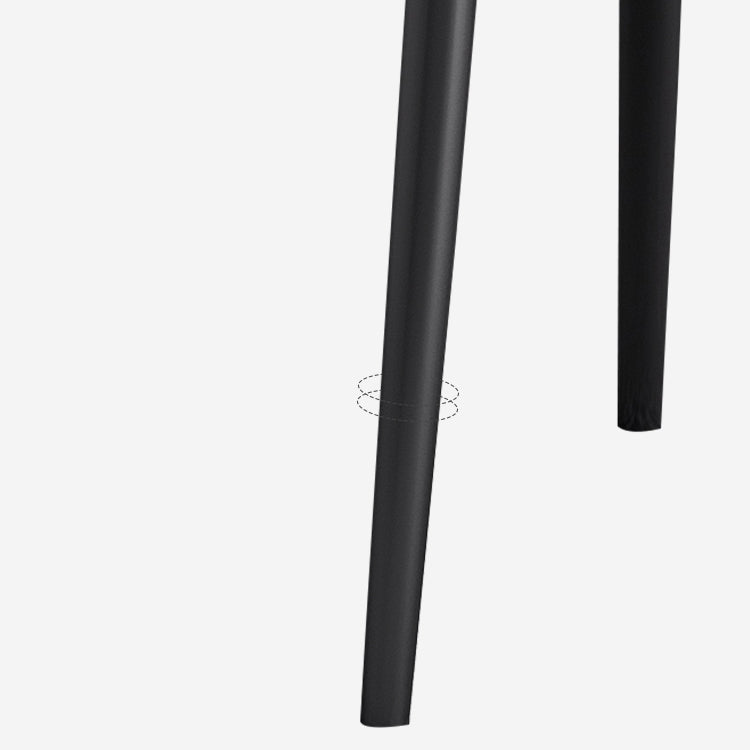 Modern Dining Arm Chairs Matte Finish Leather Curved Parsons Chair Clearhalo ' kitchen&dining_furn' 'Dining Chairs' 'Dining Tables & Seating' 'dining_chair' 'furn' 'furn_dining_chair' 'Furniture' 'furniture_dining_chair' 'Kitchen & Dining Furniture' 'kitchen' 4538564