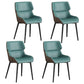 Modern Dining Arm Chairs Matte Finish Leather Curved Parsons Chair Green 4 Piece Set Clearhalo ' kitchen&dining_furn' 'Dining Chairs' 'Dining Tables & Seating' 'dining_chair' 'furn' 'furn_dining_chair' 'Furniture' 'furniture_dining_chair' 'Kitchen & Dining Furniture' 'kitchen' 4538565