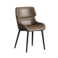 Modern Dining Arm Chairs Matte Finish Leather Curved Parsons Chair Coffee 1 Piece Clearhalo ' kitchen&dining_furn' 'Dining Chairs' 'Dining Tables & Seating' 'dining_chair' 'furn' 'furn_dining_chair' 'Furniture' 'furniture_dining_chair' 'Kitchen & Dining Furniture' 'kitchen' 4538566