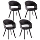 Metal Industrial Kitchen Dining Room Chair Open Back Armchair Black 4 Piece Set Clearhalo ' kitchen&dining_furn' 'Dining Chairs' 'Dining Tables & Seating' 'dining_chair' 'furn' 'furn_dining_chair' 'Furniture' 'furniture_dining_chair' 'Kitchen & Dining Furniture' 'kitchen' 4538578