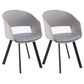 Metal Industrial Kitchen Dining Room Chair Open Back Armchair Grey 2 Piece Set Clearhalo ' kitchen&dining_furn' 'Dining Chairs' 'Dining Tables & Seating' 'dining_chair' 'furn' 'furn_dining_chair' 'Furniture' 'furniture_dining_chair' 'Kitchen & Dining Furniture' 'kitchen' 4538581