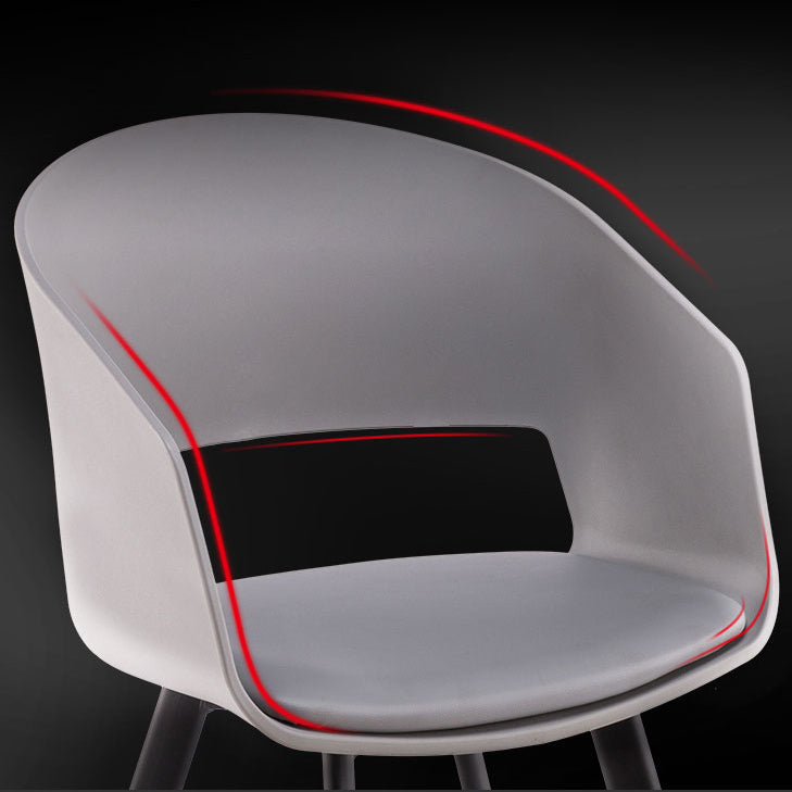 Metal Industrial Kitchen Dining Room Chair Open Back Armchair Clearhalo ' kitchen&dining_furn' 'Dining Chairs' 'Dining Tables & Seating' 'dining_chair' 'furn' 'furn_dining_chair' 'Furniture' 'furniture_dining_chair' 'Kitchen & Dining Furniture' 'kitchen' 4538588