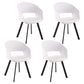 Metal Industrial Kitchen Dining Room Chair Open Back Armchair White 4 Piece Set Clearhalo ' kitchen&dining_furn' 'Dining Chairs' 'Dining Tables & Seating' 'dining_chair' 'furn' 'furn_dining_chair' 'Furniture' 'furniture_dining_chair' 'Kitchen & Dining Furniture' 'kitchen' 4538589