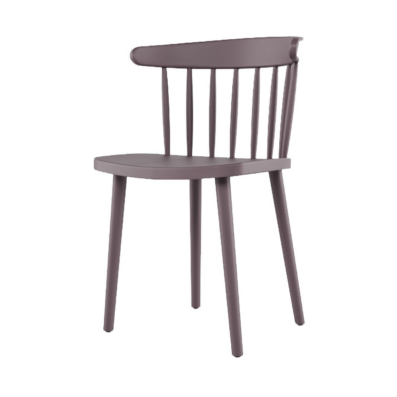 Plastic Scandinavian Kitchen Dining Room Side Chair Windsor Back Chair Grey 1 Piece Clearhalo ' kitchen&dining_furn' 'Dining Chairs' 'Dining Tables & Seating' 'dining_chair' 'furn' 'furn_dining_chair' 'Furniture' 'furniture_dining_chair' 'Kitchen & Dining Furniture' 'kitchen' 4538620