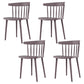 Plastic Scandinavian Kitchen Dining Room Side Chair Windsor Back Chair Grey 4 Piece Set Clearhalo ' kitchen&dining_furn' 'Dining Chairs' 'Dining Tables & Seating' 'dining_chair' 'furn' 'furn_dining_chair' 'Furniture' 'furniture_dining_chair' 'Kitchen & Dining Furniture' 'kitchen' 4538623