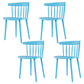 Plastic Scandinavian Kitchen Dining Room Side Chair Windsor Back Chair Light Blue 4 Piece Set Clearhalo ' kitchen&dining_furn' 'Dining Chairs' 'Dining Tables & Seating' 'dining_chair' 'furn' 'furn_dining_chair' 'Furniture' 'furniture_dining_chair' 'Kitchen & Dining Furniture' 'kitchen' 4538645