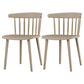 Plastic Scandinavian Kitchen Dining Room Side Chair Windsor Back Chair Khaki 2 Piece Set Clearhalo ' kitchen&dining_furn' 'Dining Chairs' 'Dining Tables & Seating' 'dining_chair' 'furn' 'furn_dining_chair' 'Furniture' 'furniture_dining_chair' 'Kitchen & Dining Furniture' 'kitchen' 4538647